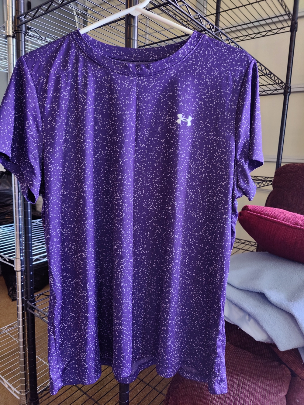 Under Armour Purple Speckled Short Sleeve Tee